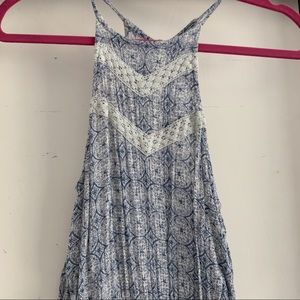 Abercrombie and Fitch Blue Halter Romper